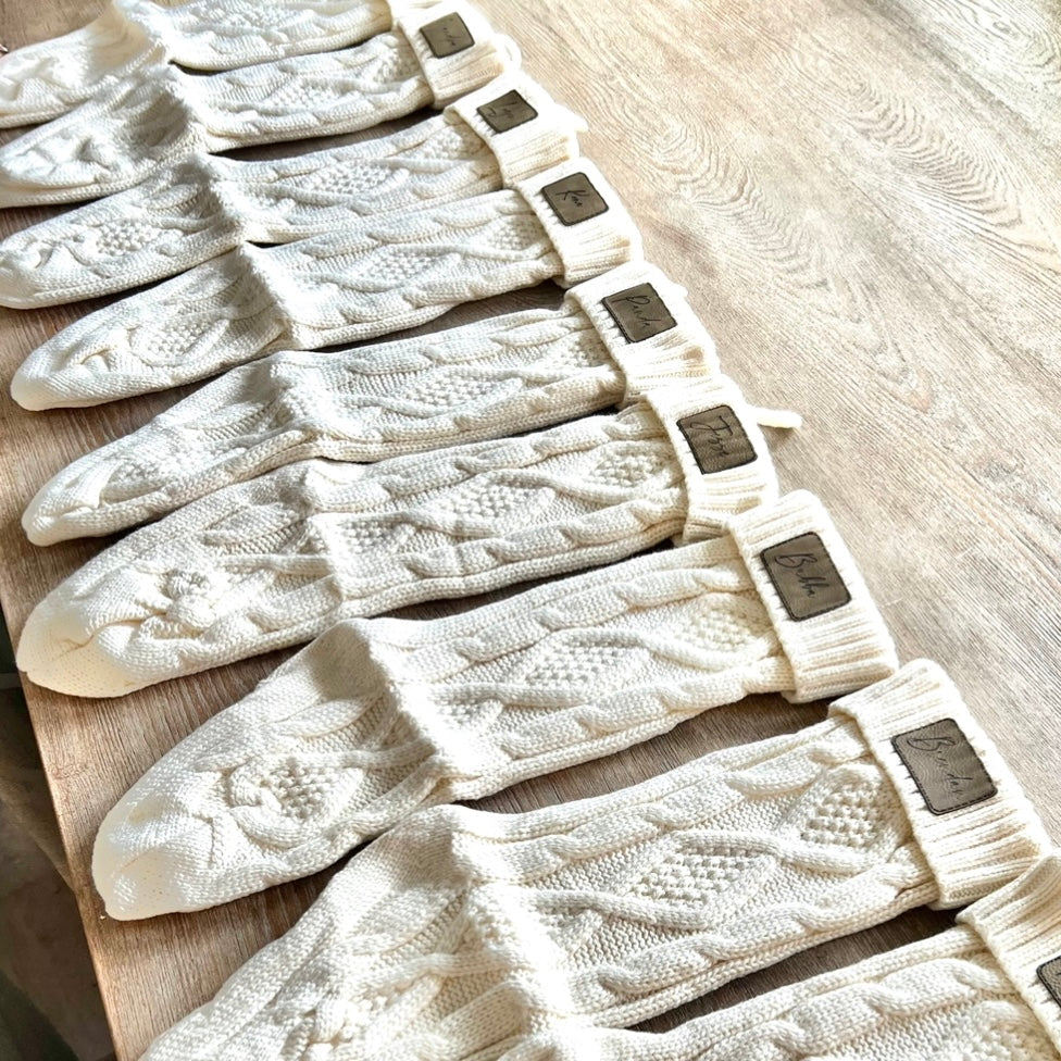 Personalized Knit Stockings