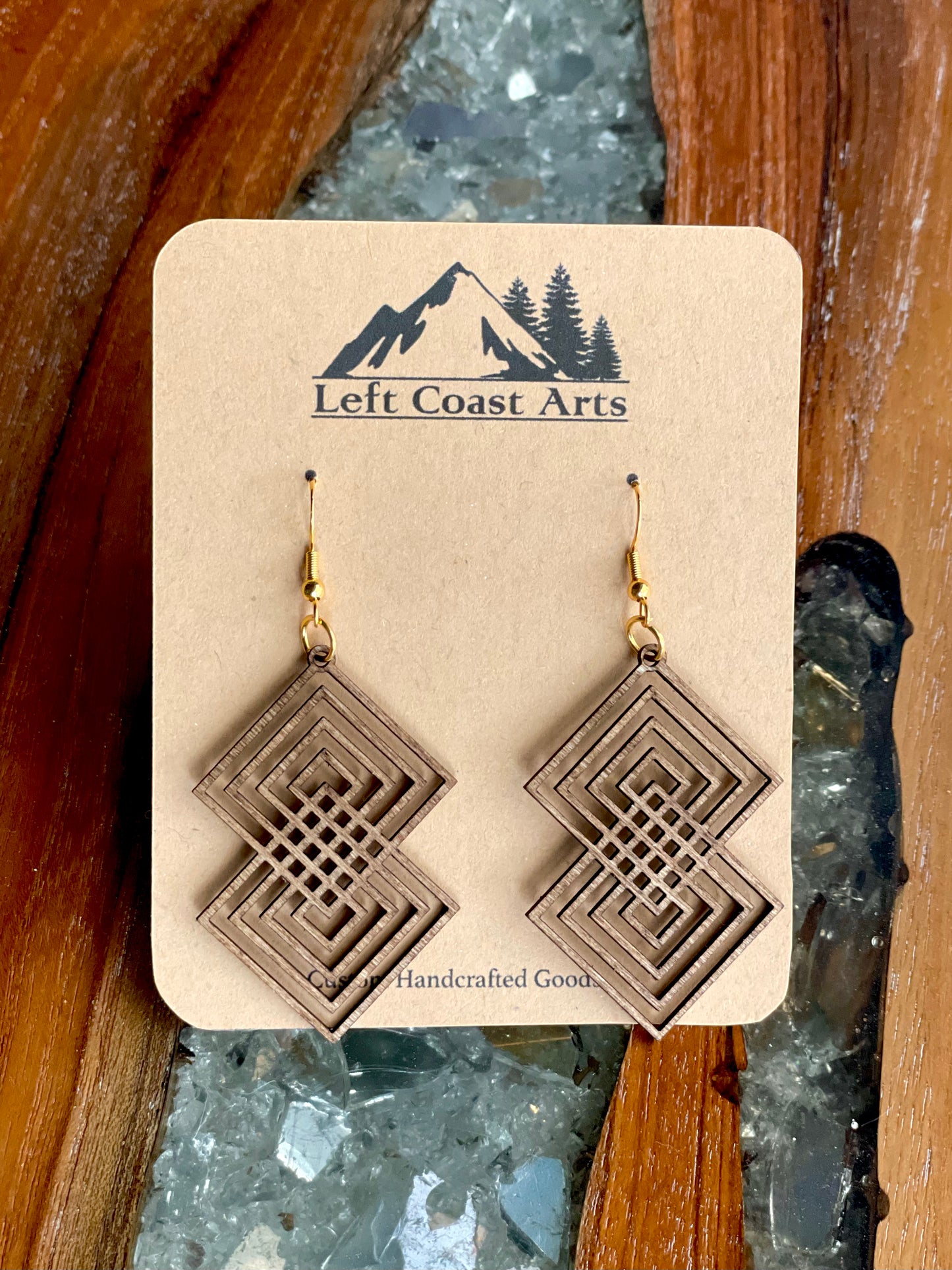 Wooden Geometric Earrings (LCA24)