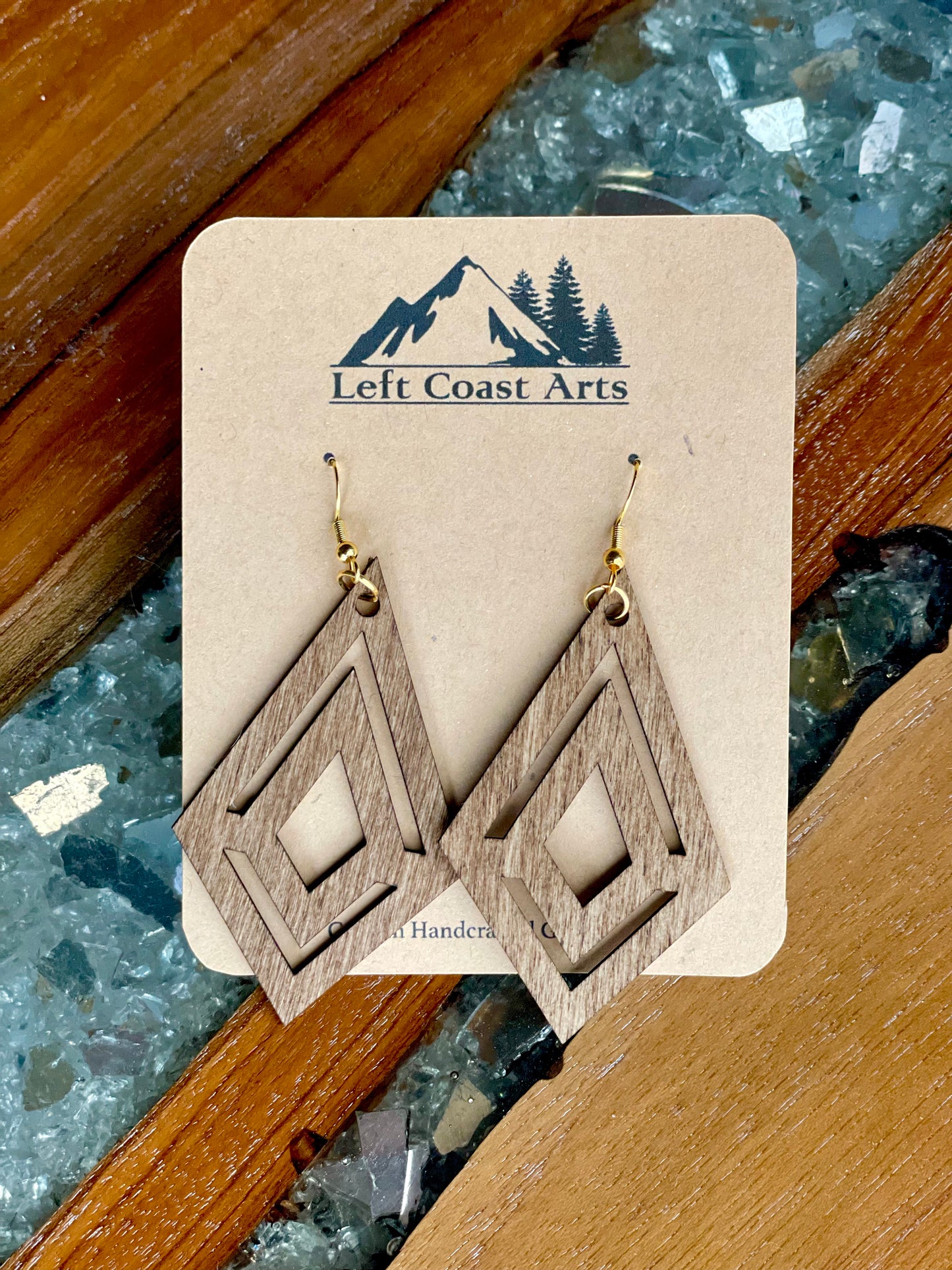 Wooden Geometric Earrings (LCA23)
