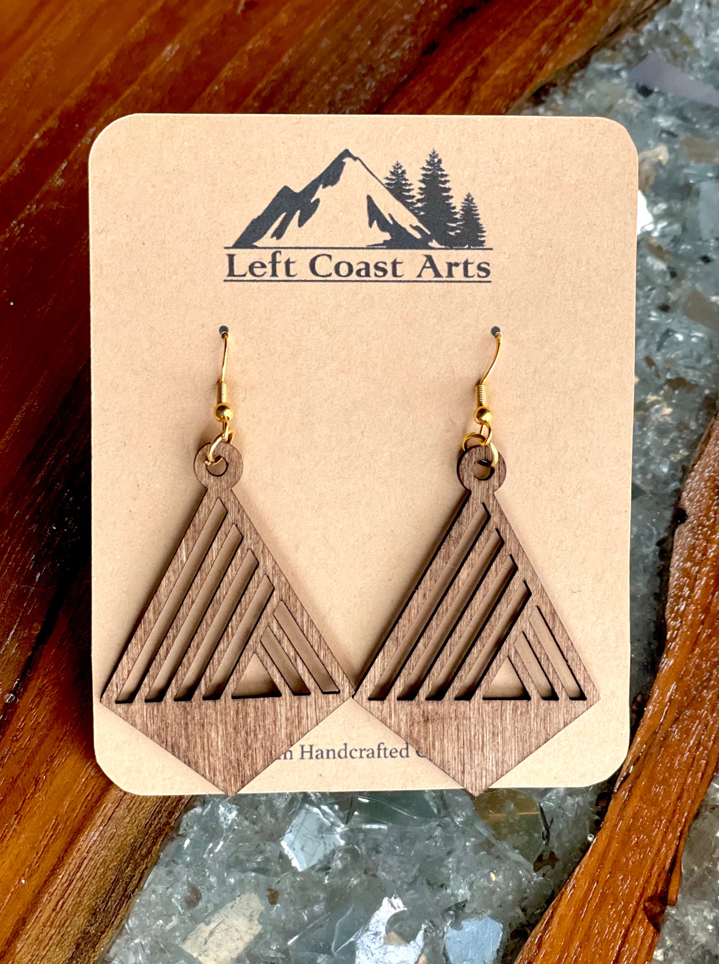 Wooden Geometric Earrings (LCA22)